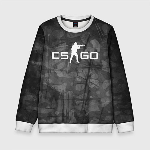 Детский свитшот Эмблема CS GO / 3D-Белый – фото 1
