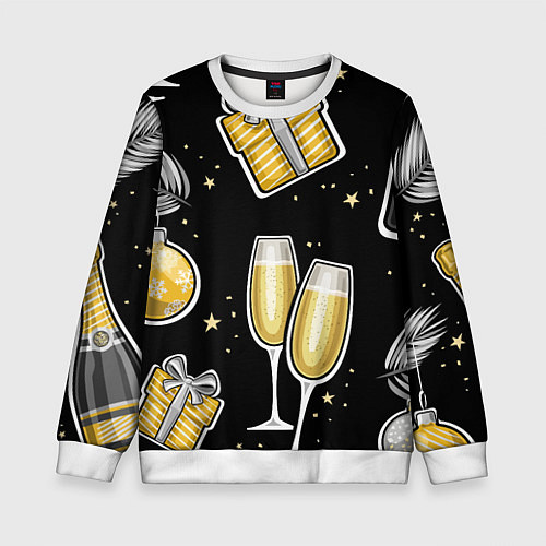 Детский свитшот Новогодний вайб / 3D-Белый – фото 1