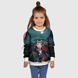 Свитшот детский Вампирша МаоМао - Монолог Фармацевта аниме Хэллоуи, цвет: 3D-белый — фото 2