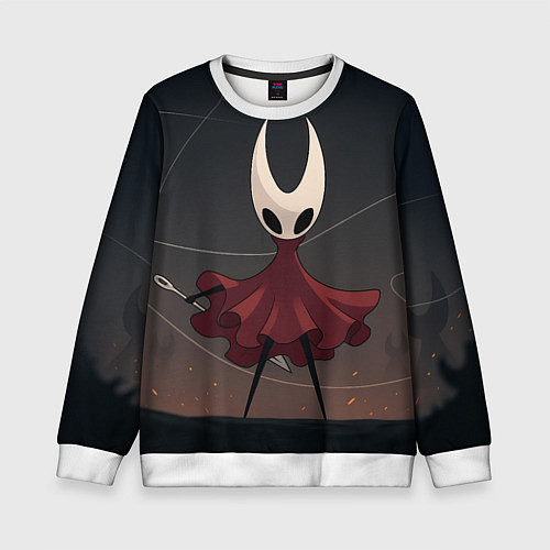 Детский свитшот Hollow Knight - Silksong / 3D-Белый – фото 1