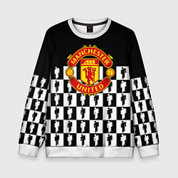 Детский свитшот Манчестер Юнайтед люди паттерн