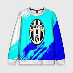 Детский свитшот Ювентус краски штрихи текстура