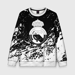 Детский свитшот Реал Мадрид краски текстура