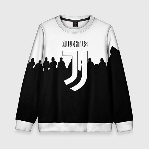 Детский свитшот Ювентус команды / 3D-Белый – фото 1