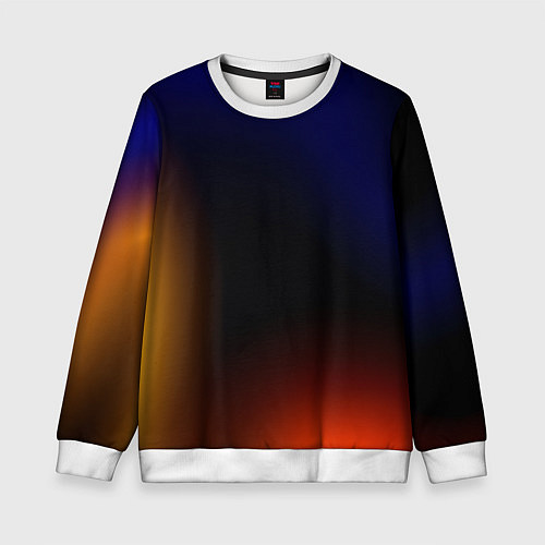 Детский свитшот Color black red blue / 3D-Белый – фото 1