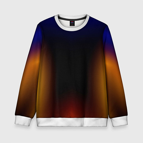 Детский свитшот Color black red blue / 3D-Белый – фото 1