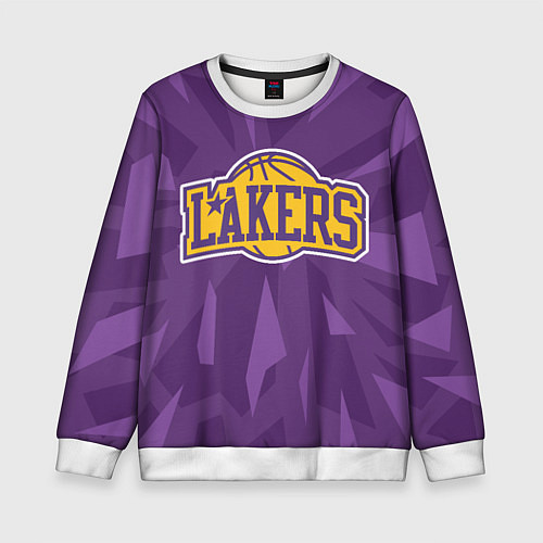 Детский свитшот NBA Los Angeles Lakers / 3D-Белый – фото 1