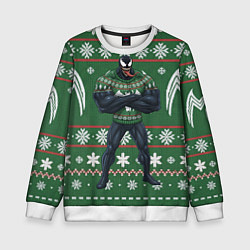 Детский свитшот Веном в вязаном свитере - новый год