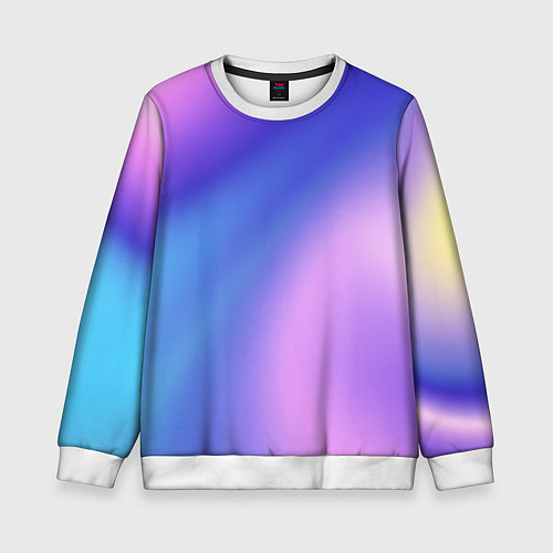 Детский свитшот Color multicolored gradient / 3D-Белый – фото 1