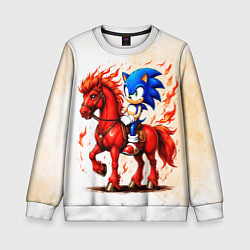 Детский свитшот Соник верхом на коне