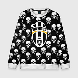 Свитшот детский Ювентус черепа, цвет: 3D-белый