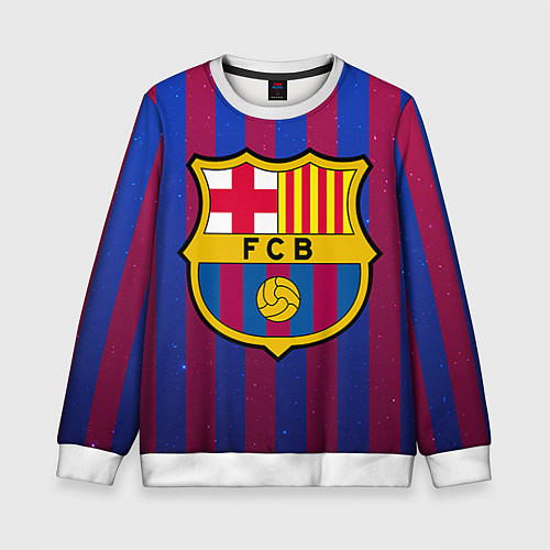 Детский свитшот Barcelona / 3D-Белый – фото 1