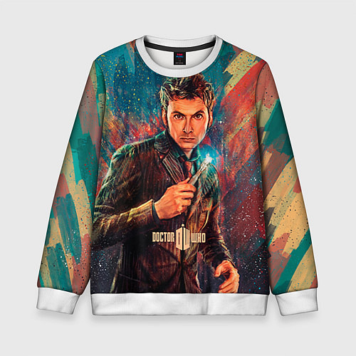 Детский свитшот Доктор кто / 3D-Белый – фото 1