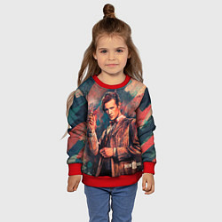 Свитшот детский Доктор кто, цвет: 3D-красный — фото 2