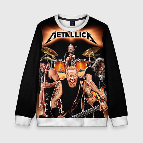 Детский свитшот Metallica Band / 3D-Белый – фото 1