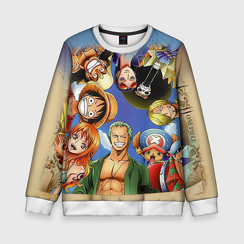 Детский свитшот One Piece / 3D-Белый – фото 1