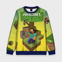 Свитшот детский Minecraft Tree, цвет: 3D-синий