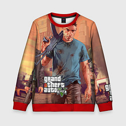 Свитшот детский GTA 5: Gangsta, цвет: 3D-красный