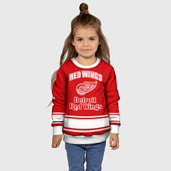 Свитшот детский Detroit red wings, цвет: 3D-белый — фото 2