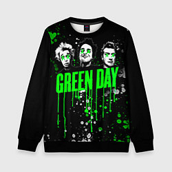 Свитшот детский Green Day: Acid Colour, цвет: 3D-черный