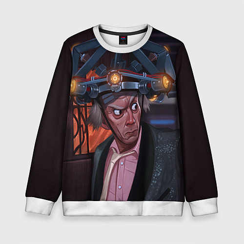 Детский свитшот Emmett Lathrop Brown / 3D-Белый – фото 1