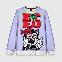 Свитшот детский Drop Dead: Dark Side, цвет: 3D-белый