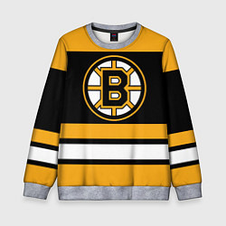 Свитшот детский Boston Bruins, цвет: 3D-меланж