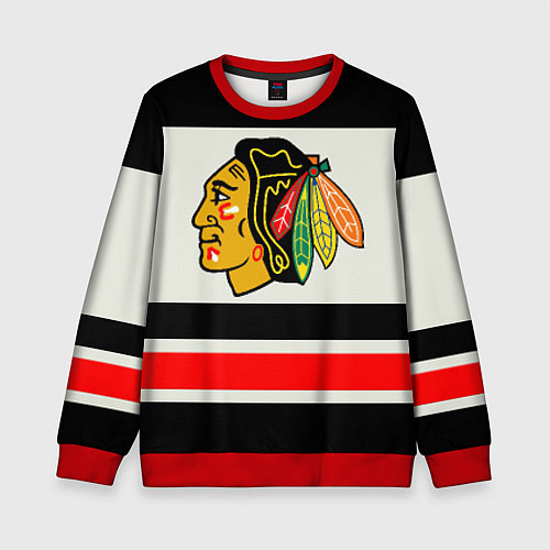 Детский свитшот Chicago Blackhawks / 3D-Красный – фото 1