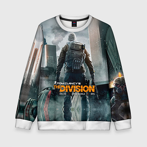 Детский свитшот Division / 3D-Белый – фото 1