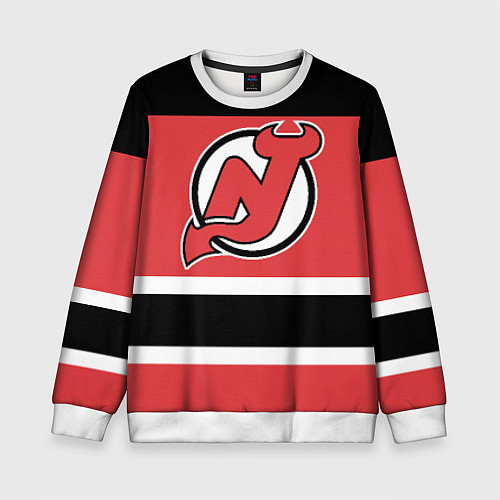 Детский свитшот New Jersey Devils / 3D-Белый – фото 1