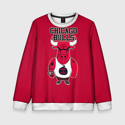 Детский свитшот Chicago bulls / 3D-Белый – фото 1