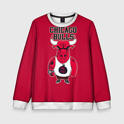 Свитшот детский Chicago bulls, цвет: 3D-белый