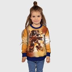 Свитшот детский Серый рыцарь, цвет: 3D-синий — фото 2