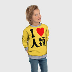 Свитшот детский No game no life Sora, цвет: 3D-меланж — фото 2