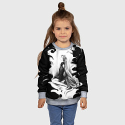 Свитшот детский Hatsune Miku, цвет: 3D-меланж — фото 2