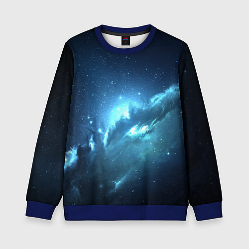 Детский свитшот Atlantis Nebula / 3D-Синий – фото 1