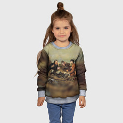 Свитшот детский Русские охотники, цвет: 3D-меланж — фото 2
