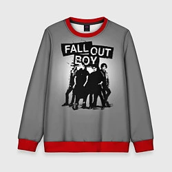 Свитшот детский Fall out boy, цвет: 3D-красный