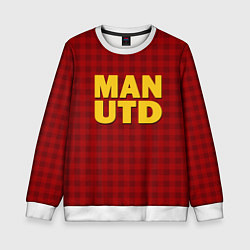 Свитшот детский MAN UTD, цвет: 3D-белый