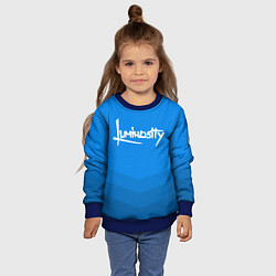 Свитшот детский Luminosity Uniform, цвет: 3D-синий — фото 2