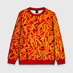 Свитшот детский Морковь, цвет: 3D-красный