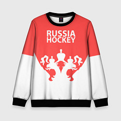 Свитшот детский Russia Hockey, цвет: 3D-черный