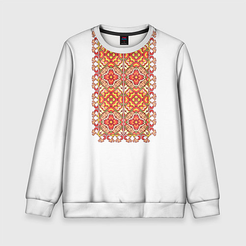 Детский свитшот Вышивка 2 / 3D-Белый – фото 1