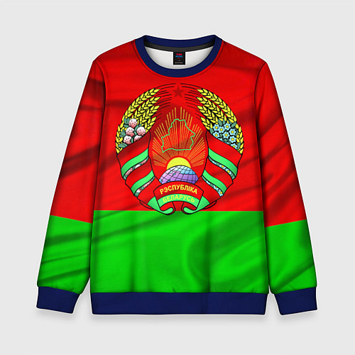 Детский свитшот Белорусский герб / 3D-Синий – фото 1
