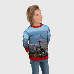Свитшот детский Рио-де-Жанейро, цвет: 3D-красный — фото 2