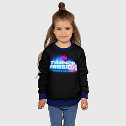 Свитшот детский Trancemission: Trance we love, цвет: 3D-синий — фото 2
