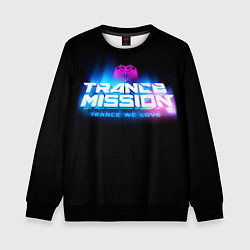 Свитшот детский Trancemission: Trance we love, цвет: 3D-черный