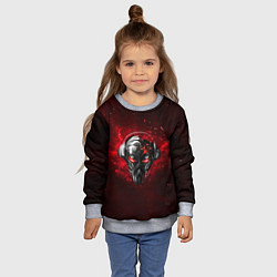 Свитшот детский Pirate Station: Blood Face, цвет: 3D-меланж — фото 2
