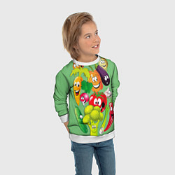 Свитшот детский Правильное питание, цвет: 3D-белый — фото 2