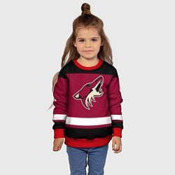 Свитшот детский Arizona Coyotes, цвет: 3D-красный — фото 2